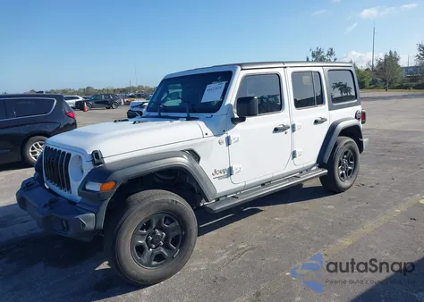 2020 Jeep Wrangler Unlimited Sport 4X4 z USA, uszkodzony, nr VIN 1C4HJXDN9LW143514